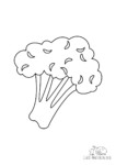 Ausmalbild Broccoli