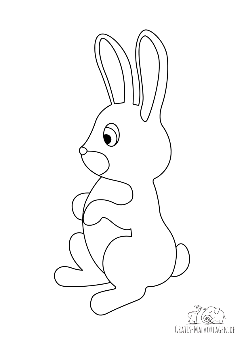 Ausmalbild Kaninchen