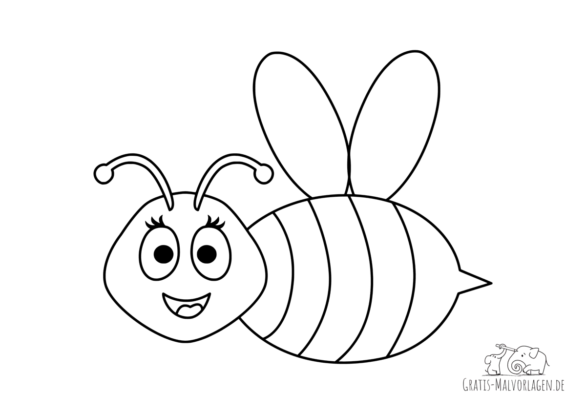 Lächelnde Biene