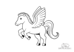 Ausmalbild Pegasus
