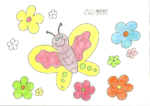 Ausmalbild Schmetterling - Susi 6 Jahre
