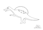 Ausmalbild Spinosaurus