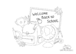 Ausmalbild Welcome Back to School